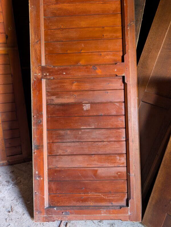 Two Long Victorian T& G Pine Pew Fonts Panels Panelling from Maidenhead