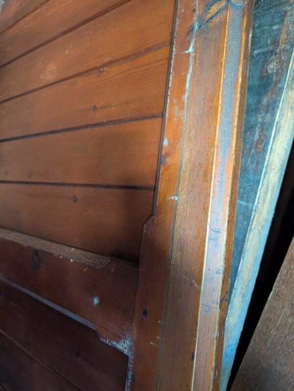 Two Long Victorian T& G Pine Pew Fonts Panels Panelling from Maidenhead
