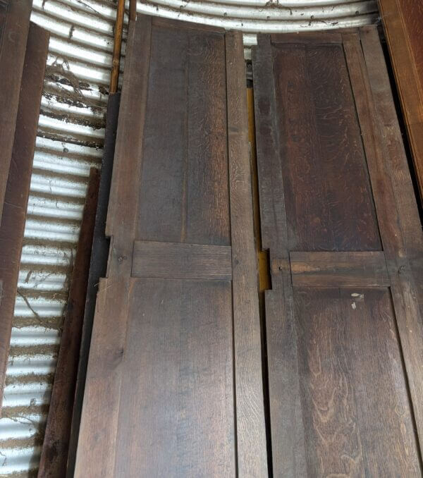 Long Run of 1880's Rectangular Oak Panels Panelling