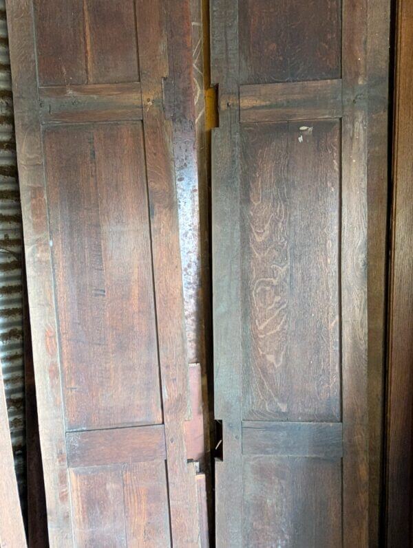 Long Run of 1880's Rectangular Oak Panels Panelling