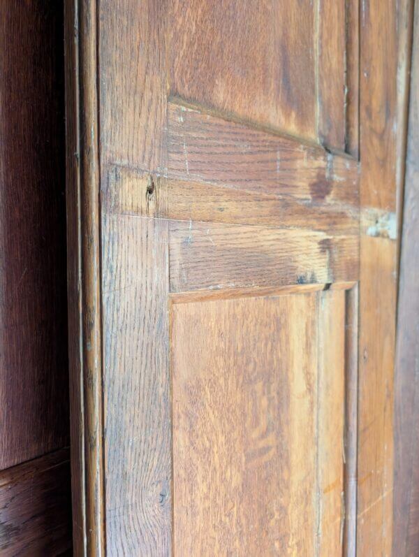 Mid Century Pale to Medium Oak Panel Back Pew Panels Panelling
