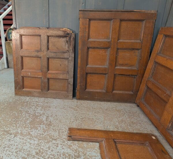 Seven Different Sized Oak Antique Panels form a Vicarage in Tunbridge Wells