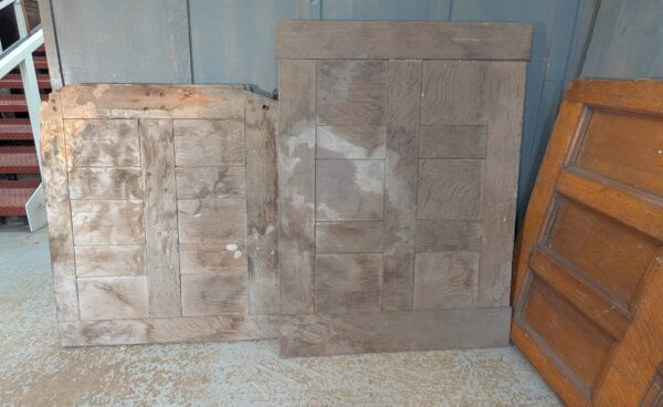 Seven Different Sized Oak Antique Panels form a Vicarage in Tunbridge Wells