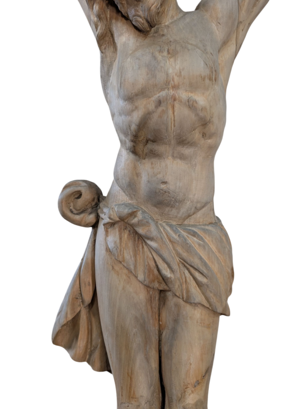 Imposing & Striking Nearly Life size Belgian Convent Antique Crucifix