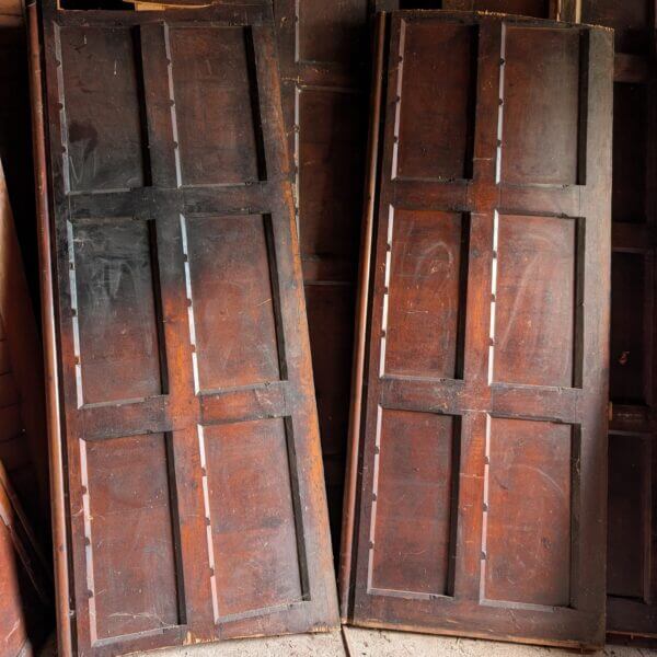 Leicester 1980's Pine Large Dark Pine Panels Panelling