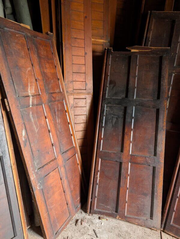 Leicester 1980's Pine Large Dark Pine Panels Panelling