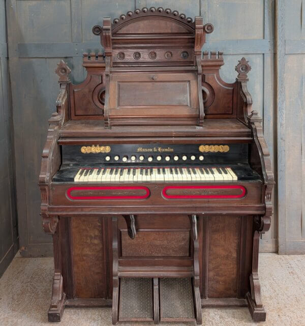 Full Size Mason & Hamlin Ornate Harmonium Church Organ