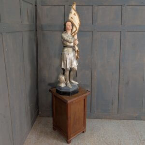 Rare Antique Large Religious Statue of Joan of Arc