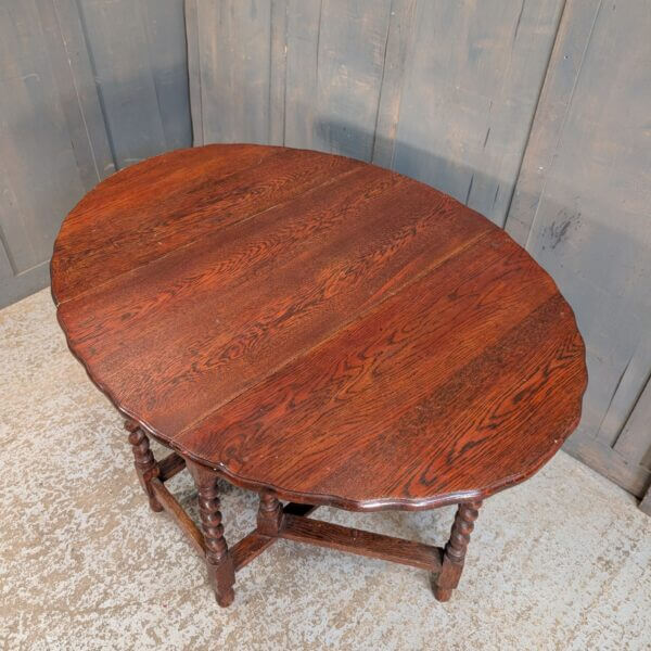 Vintage Barley Twist Gateleg Oak Table CLEARANCE