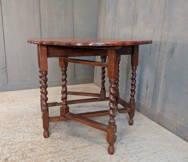 Vintage Barley Twist Gateleg Oak Table CLEARANCE