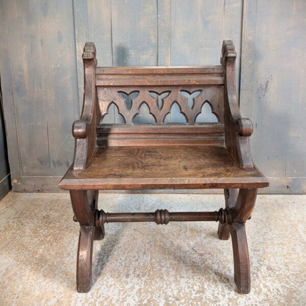 Decorative & Stylish 1860's Gothic Ecclesiastical Ministers Chair