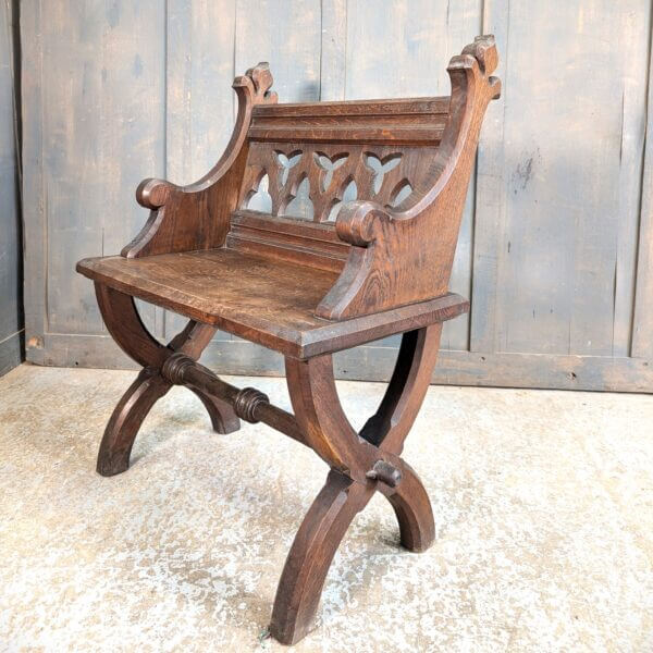 Decorative & Stylish 1860's Gothic Ecclesiastical Ministers Chair