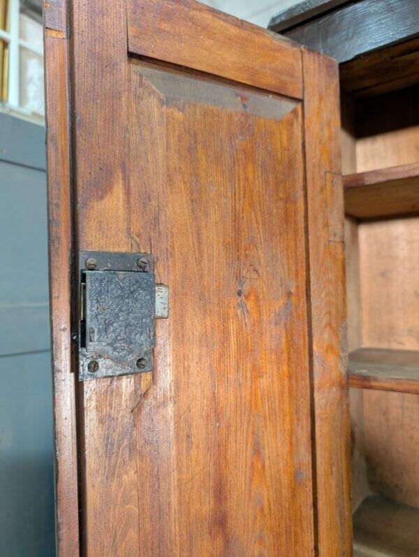 Victorian Pine Cupboard on a Cupboard