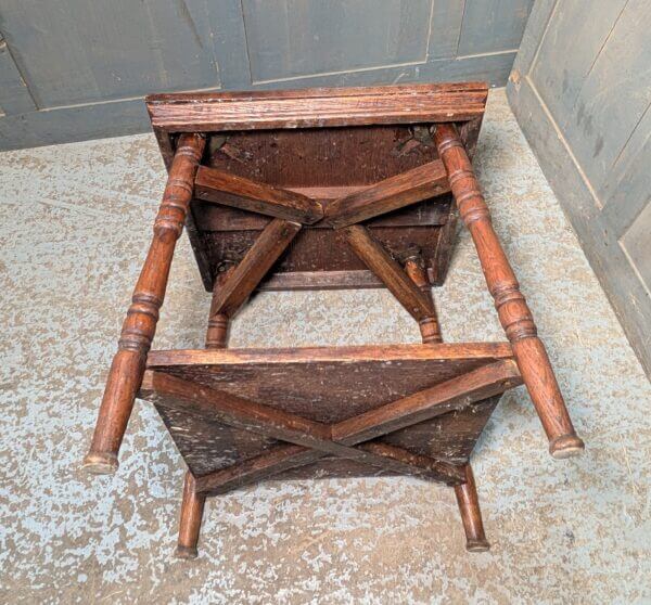 Very Solid 1920's Two Tier Oak Occasional Table