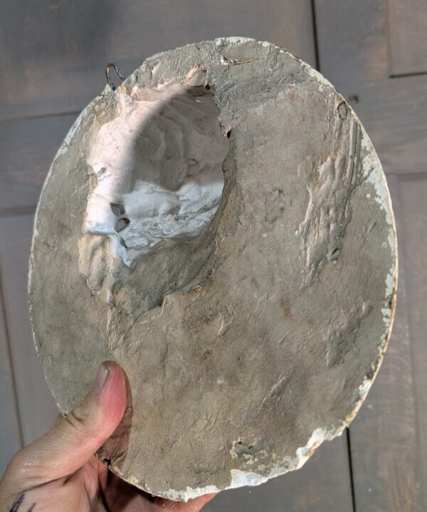 Distressed Vintage Roundel of Jesus