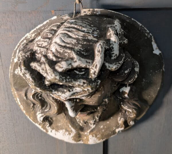 Distressed Vintage Roundel of Jesus