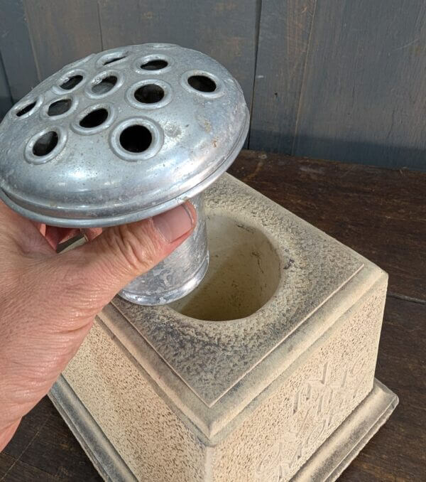 Heavy Memorial Vase for Decorating a Burial Plot
