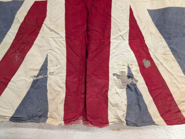 Victorian Good Size Union Jack Flag with Hanging Pole
