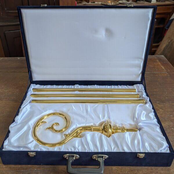 Solid Brass Demountable Boxed St Nicholas Bishop's Crozier