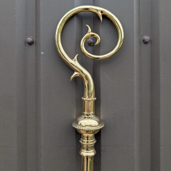 Solid Brass Demountable Boxed St Nicholas Bishop's Crozier