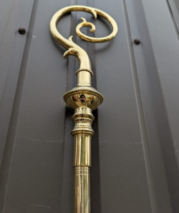 Solid Brass Demountable Boxed St Nicholas Bishop's Crozier