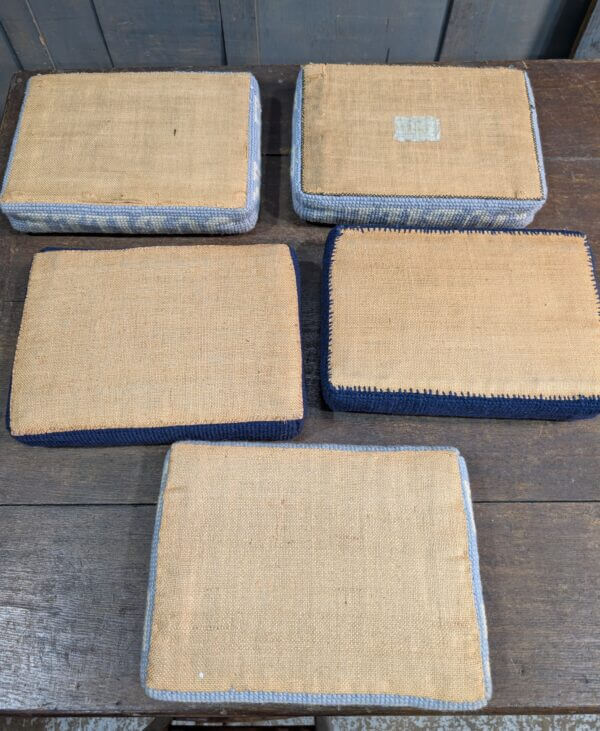 Group of 5 Church Hassocks Cushions Kneelers 1976-1977
