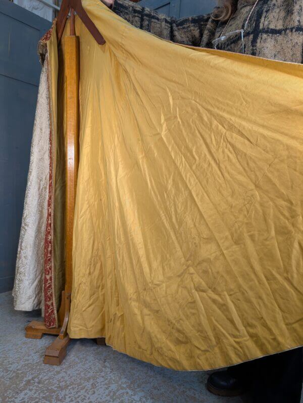 1950's Vintage Damask & Brocade Cream & Russet Silk Cope