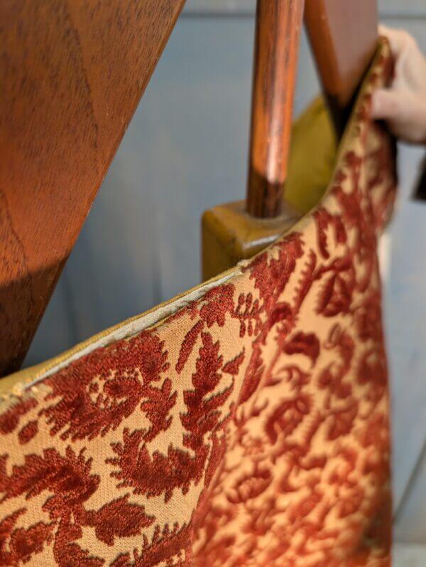 1950's Vintage Damask & Brocade Cream & Russet Silk Cope