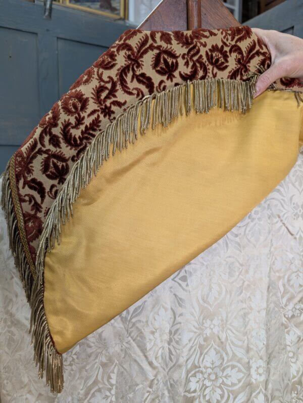 1950's Vintage Damask & Brocade Cream & Russet Silk Cope