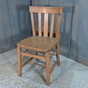 Very Heavy & Solid Elm & Beech Slatback Church Chapel Chairs from Nutley