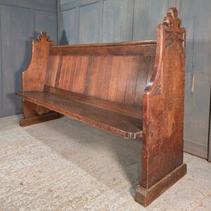 St Stephen's Liverpool Carved Vintage High Back Oak Choir Pews
