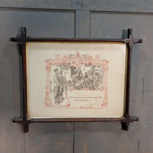 Certificate for Soldier Wounded in WW1