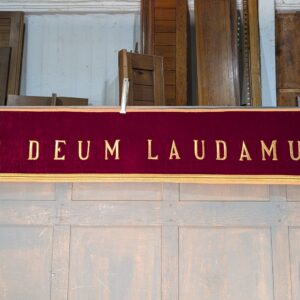 Te Deum Laudamus - Bullion Work on Velvet Banner