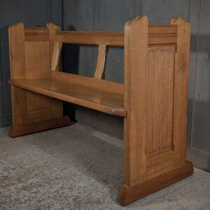 Burrswood Church of Christ the Healer Oak Linenfold Pews Benches