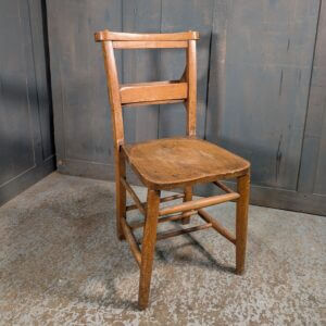 Pleasing Ochre 1910's Elm & Beech Classic Church Chapel Chairs