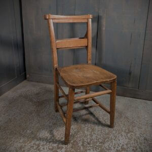 Pleasing Ochre 1910's Elm & Beech Classic Church Chapel Chairs