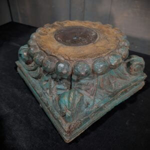 Large Carved Indonesian Capital Candle Holder