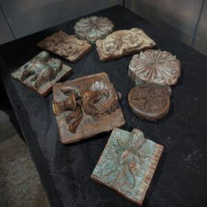 Eight Smaller Sized Decorative Wooden Wall Carvings