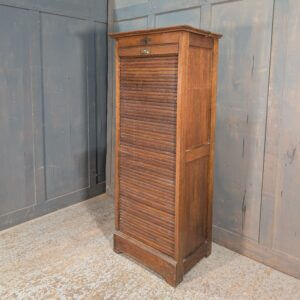 Early 20th Century Quality Oak Tambour Cabinet