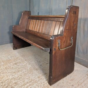 Shepperton 1930's Vintage Dark Hardwood Church Pews Benches