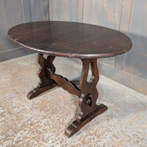 Small Oak Drop Leaf Occasional Table