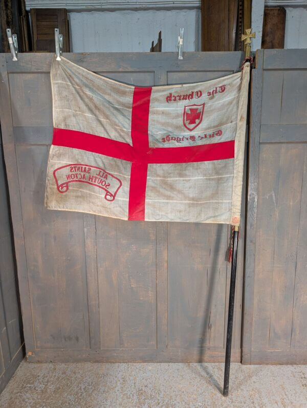 1950 s Vintage Church Girls Brigade Flag Pole