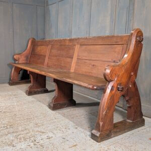 1885 Gothic Revival Pitch Pine Church Pews Benches from St Laurence's Lechlade