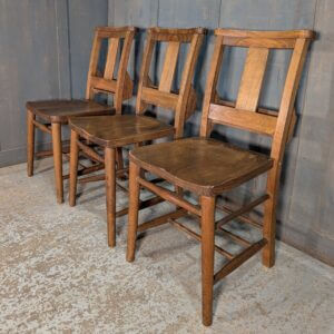 Good Quality Splat Back Church Chapel Chairs in Elm & Beech