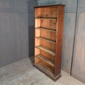 Antique Pine Church Hymnbook Narrow Bookcase