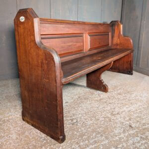 Pitch Pine Classic Antique 1896 Pews Benches from All Souls Twickenham