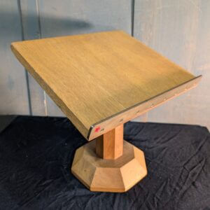 Quality Heavy & Large Oak & Brass 1970's Vintage Memorial Book Missal Stand