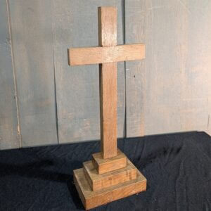 Solid Oak Plain Table Cross from the Sailors Society