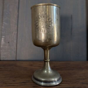 Victorian Mappin & Webb Silver Plated Church Chalice with IHS