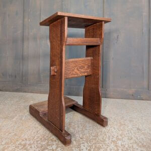 Simple Oak 1930's Vintage Prayer Desk Prie Dieu from Christ Church Crookham